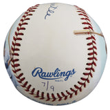 Yankees Mickey Mantle Signed Jolene Jessie Painted OAL Baseball LE #7/9 BAS LOA