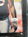 Trevor Pryce Autographed 8x10 Photo with Plaque -- Denver Broncos | JSA COA