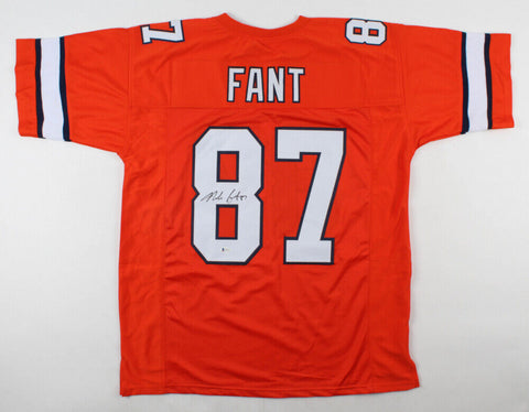 Noah Fant Signed Denver Broncos Jersey (Beckett) 2019 1st Round Draft Pick T.E.