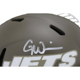 Garrett Wilson Autographed New York Jets 22 Salute Mini Helmet FAN 44931