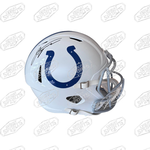 JONATHAN TAYLOR SIGNED INDIANAPOLIS COLTS SPEED REPLICA HELMET BECKETT