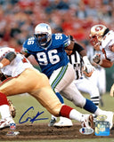 CORTEZ KENNEDY AUTOGRAPHED FRAMED 8X10 PHOTO SEATTLE SEAHAWKS BECKETT BAS 200385