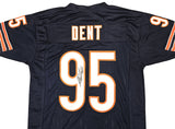 BEARS RICHARD DENT AUTOGRAPHED NAVY BLUE JERSEY "HOF 11" BECKETT WITNESS 221054
