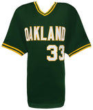 Jose Canseco Signed Green Throwback Custom Baseball Jersey - (SCHWARTZ COA)