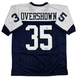Autographed/Signed DeMarvion Overshown Dallas Thanksgiving Day Jersey JSA COA