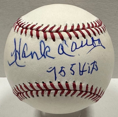 Braves HENRY "HANK" AARON Signed Official MLB Baseball #2 AUTO w/ "755 HR" - JSA