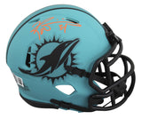 Dolphins Ricky Williams Signed Rave Speed Mini Helmet W/ Case BAS Witnessed