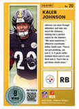 Kaleb Johnson Autographed '25 Donruss The Rookies #20 Card Beckett Witness 57008
