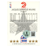 Dominique Wilkins Autographed 1990 NBA Hoops #12 Trading Card Beckett 54231