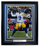 Matthew Stafford Autographed 16x20 Photo Los Angeles Rams Framed Fanatics 183694