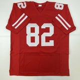 Autographed/Signed JOHN TAYLOR San Francisco Red Football Jersey JSA COA Auto