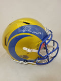 PUKA NACUA SIGNED LA RAMS FLASH SPEED AUTHENTIC HELMET FANATICS QR