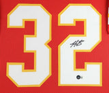 Nick Bolton Signed 35x43 Kansas City Chiefs Framed Jersey (Beckett) L.B.