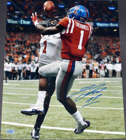LAQUON TREADWELL SIGNED OLE MISS MISSISSIPPI REBELS 16x20 PHOTO COA