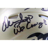 Deion Sanders Sapp Faulk Signed Colorado Buffaloes Mini Helmet Beckett 50783