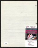 Lynn St. John HOF Signed 1940 Contract Ohio State & Miami JSA 198970