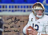 Ian Book Autographed 16x20 Photo Notre Dame Fanatics