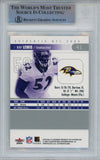 Ray Lewis Autographed 2004 Fleer Authentix #41 Trading Card Beckett Slab 43360
