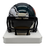Landon Dickerson Eagles Autographed SB LIX Green Football Mini Helmet JSA 209876
