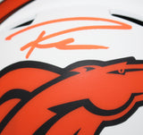 Russell Wilson Autographed Denver Broncos Lunar Mini Helmet FAN 36560