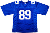 NEW YORK GIANTS KADARIUS TONEY AUTOGRAPHED BLUE JERSEY BECKETT BAS QR 201981
