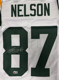 Jordy Nelson - Green Bay Packers - Signed Custom Replica White Jersey AUTO - BAS