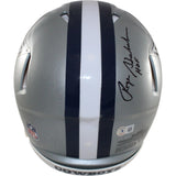 Roger Staubach Tony Dorsett Autographed Dallas Cowboys Pro Helmet Beckett 58237