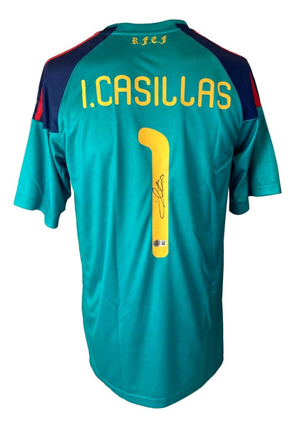 Iker Casillas Signed Spain Adidas Soccer Jersey BAS