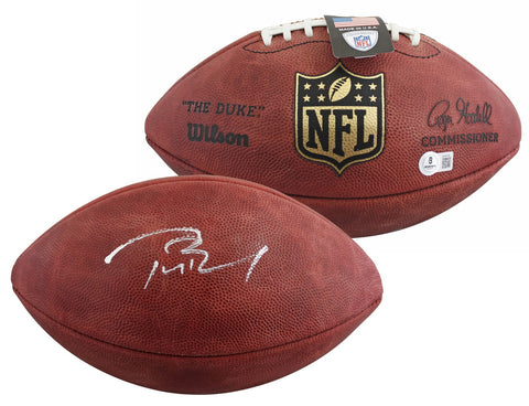Patriots Tom Brady Signed Official Wilson "The Duke" Nfl Football BAS #AE64156