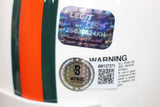 Edgerrin James Autographed Miami Hurricanes Mini Helmet Beckett Witness 54762