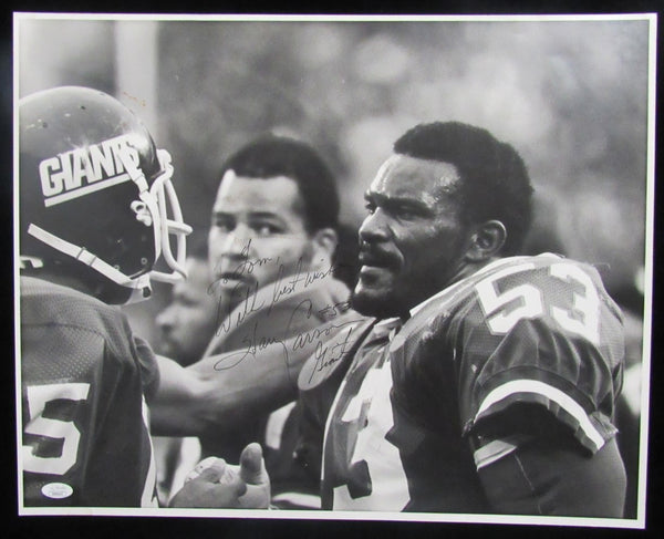 Harry Carson New York Giants Signed/Autographed 16x20 B/W Photo JSA 210072