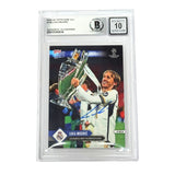 Luka Modric Signed 2024-25 Topps Now UCC Most Decorated Player - BGS 10