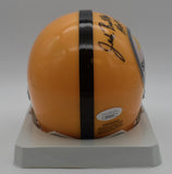Jack Butler HOF Pittsburgh Steelers Signed/Inscr Mini Football Helmet JSA 211964