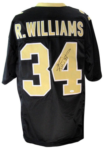 Ricky Williams Signed/Auto Saints Black Custom Football Jersey JSA 203219