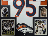 FRAMED DENVER BRONCOS DEREK WOLFE AUTOGRAPHED SIGNED INSCRIBED JERSEY JSA COA