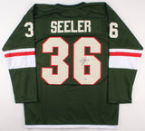 Nick Seeler Signed Wild Jersey (Beckett COA) NHL Career 2016-present /Defenseman