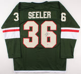 Nick Seeler Signed Wild Jersey (Beckett COA) NHL Career 2016-present /Defenseman
