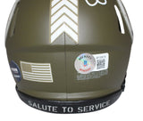 Eric Dickerson Signed Indianapolis Colts Salute Mini Helmet HOF Beckett 40378