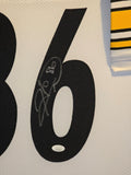 FRAMED PITTSBURGH STEELERS HINES WARD AUTOGRAPHED SIGNED JERSEY JSA COA