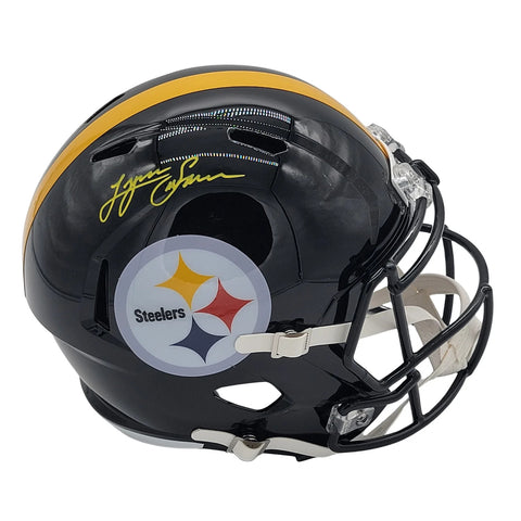 Lynn Swann Autographed Pittsburgh Steelers Replica Helmet Beckett Witnessed