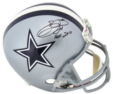 Cowboys Emmitt Smith "HOF 2010" Signed Riddell Full Size Rep Helmet PSA/DNA