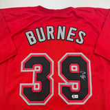 Autographed/Signed Corbin Burnes Arizona Red Baseball Jersey Beckett BAS COA