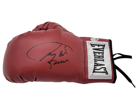 Larry Holmes Autographed Red Everlast Boxing Glove JSA Witnessed