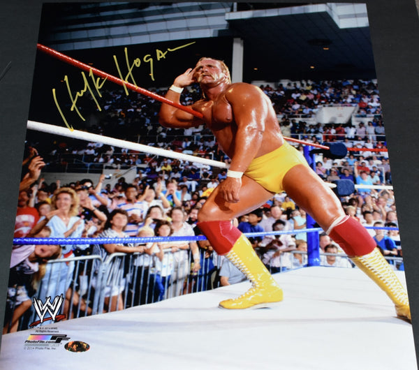 HULK HOGAN AUTOGRAPHED SIGNED WWE LICENSED PHOTOFILE 16x20 PHOTO COA