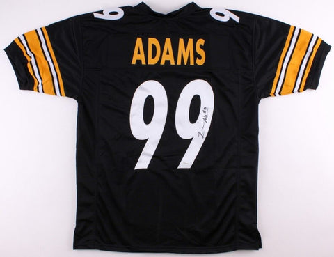 Keion Adams Signed Steelers Jersey (TSE COA) 2017 Rookie Outside Linebacker