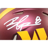 Brian Robinson Jr Signed Washington Commanders Mini Helmet Beckett Witness 51710