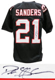 Deion Sanders Atlanta Falcons Signed Black T/B Custom Football Jersey - SCHWARTZ
