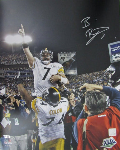 Ben Roethlisberger Autographed 16x20 Photo Pittsburgh Steelers Fanatics