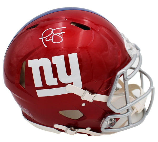 Phil Simms Signed New York Giants Speed Authenitc Flash NFL Helmet