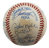 1997 Twins (27) Molitor, Knoblauch, Kelly +24 Signed Oal Baseball BAS #AA03202